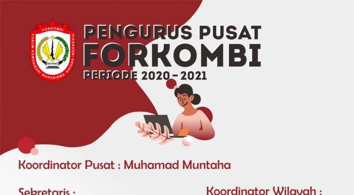 foto pengumuman open recruitmen forkombi 2020/2021