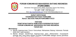 sk panlih Kongres Forkombi 2021