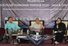Batang, Forkombi (28/10). Dialog Publik bertajuk Hari Sumpah Pemuda pada hari Sabtu siang di Pendopo Kab. Batang digelar usai dilantiknya Pengurus Pusat Forkombi Periode 2023-2024.